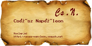 Csősz Napóleon névjegykártya